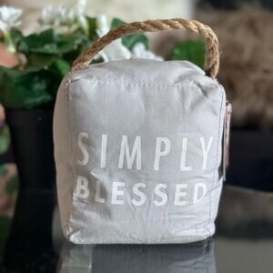 SIMPLY BLESSED 5" X 6" DOOR STOPPER